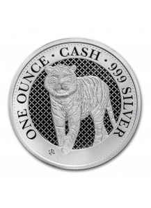 St. Helena 2019  Cash India Wildlife - The Bengal Tiger Silber 1 oz