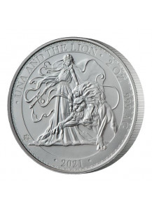 St. Helena 2021 Una & The Lion  Silber 2 oz