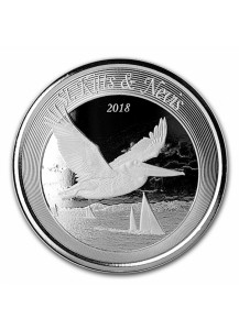 St. Kitts & Nevis 2018  Brauner Pelikan Silber 1 oz