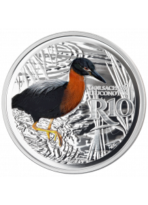 Südafrika 2018 Waterberg Biosphärenreservat Weißrückenreiher Silber 1 oz PP