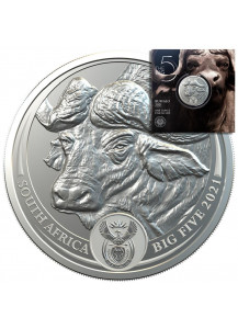 Südafrika 2021  BIG FIVE - BÜFFEL  Silber 1 oz