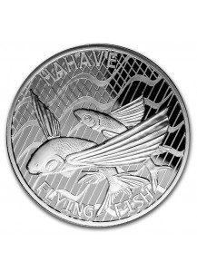 Tokelau 2020  FLYING FISH - Hahave Silber 1 oz