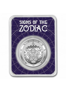 Tokelau 2021 Zodiac - Sternzeichen Leo - Löwe Silber 1 oz  BLISTER