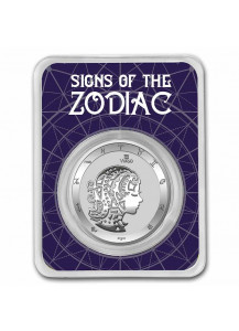 Tokelau 2021 Zodiac - Sternzeichen Virgo - Jungfrau Silber 1 oz  BLISTER