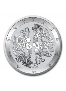 Tokelau 2021 Zodiac - Sternzeichen Zwilling - Gemini Silber 1 oz