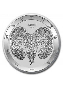 Tokelau 2021 Zodiac - Sternzeichen Widder - Aries Silber 1 oz