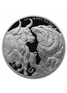 Tokelau 2022  BULL AND BEAR  Silber 1 oz 