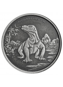 Tokelau 2022 KOMODO WARAN  Silber 1 oz  ANTIK FINISH