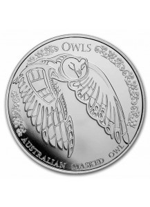 Tokelau 2022 AUSTRALIAN MASKED  OWL  Silber 1 oz