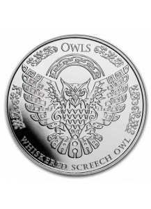 Tokelau 2022 WHISKERED SCREECH Owl  Silber 1 oz