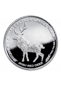 Tschad 2019  Celtic Animals Irish Red Deer Silber 1 oz
