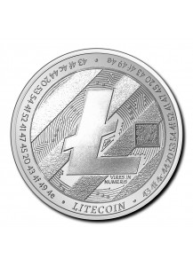 Tschad 2020  Crypto Litecoin Silber 1 oz