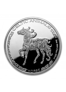 Tschad 2020  Celtic Animals HORSE - Pferd Silber 1 oz