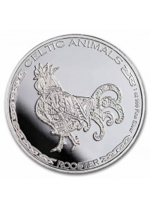 Tschad 2022  Celtic Animals HAHN - ROOSTER  Silber 1 oz