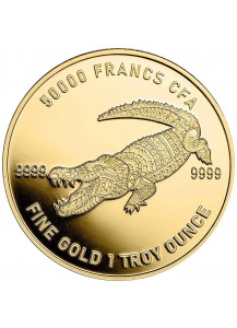 Tschad 2023 Mandala Krokodil Gold 1 oz