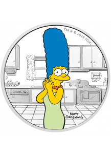 Tuvalu 2019  DIE SIMPSONS Figuren - Marge Simpson Silber 1 oz - polierte Platte