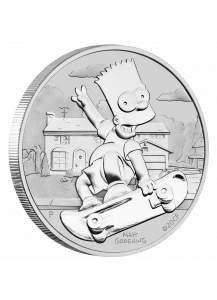 Tuvalu 2020  BART SIMPSONS Silber 1 oz  