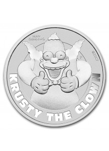 Tuvalu 2020  Krusty der Clown - Die Simpsons COINCARD Silber 1 oz  