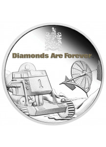 Tuvalu 2021 Diamonds are forever - JAMES BOND 007  Silber 1 oz  PP