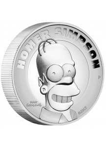 Tuvalu 2021  HOMER SIMPSONS Silber 2 oz  PP  