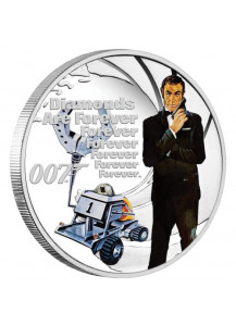 Tuvalu 2021 DIAMONDS ARE FOREVER - JAMES BOND MOVIE Silber 1/2 oz