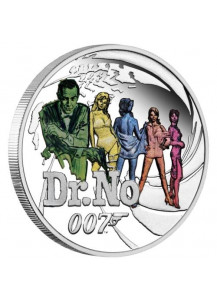 Tuvalu 2021  DR. NO - JAMES BOND MOVIE Silber 1/2 oz