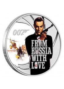 Tuvalu 2021  FROM RUSSIA WITH LOVE - JAMES BOND MOVIE Silber 1/2 oz