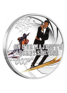 Tuvalu 2021 ON HER MAJESTY`S SECRET SERVICE - JAMES BOND MOVIE Silber 1/2 oz