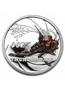 Tuvalu 2021 THUNDERBALL  - JAMES BOND MOVIE Silber 1/2 oz