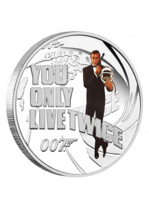 Tuvalu 2021 YOU ONLY LIVE TWICE  - JAMES BOND MOVIE Silber 1/2 oz