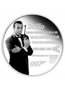 Tuvalu 2021 LEGACY SERIE - JAMES BOND 007 Sean Connery Silber 1 oz  PP