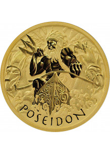 Tuvalu 2021  POSEIDON - Gods of Olymp Gold 1 oz