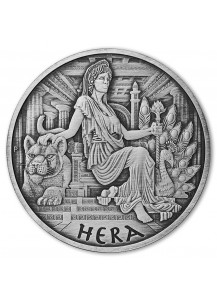 Tuvalu 2022  HERA - Gods of Olymp Silber 1 oz  ANTIK FINISH