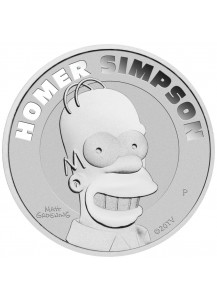 Tuvalu 2022 HOMER SIMPSON Silber 1 oz  