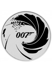 Tuvalu 2022  JAMES BOND 007  BLACK EDITION Silber 1 oz