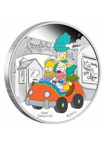 Tuvalu 2022 KRUSTY LU STUDIOS - Simpsons Silber 1 oz  PP