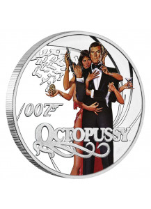 Tuvalu 2022 Octopussy - JAMES BOND MOVIE Silber 1/2 oz