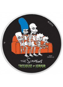 Tuvalu 2022 TREEHOUSE OF HORROR - Simpsons Silber 1 oz  PP