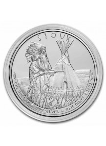 USA 2022  Sioux Indian  Chief  Guardian Silber 1 oz