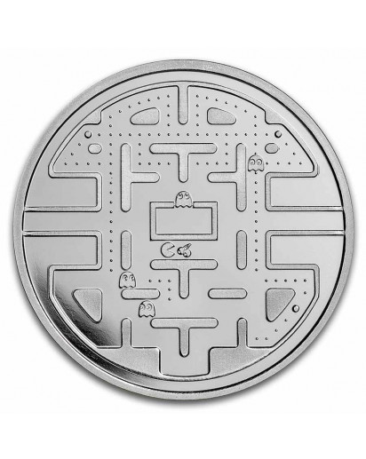 Niue 2023 PAC MAN Circular Maze Silber 2 ozPreis Wert
